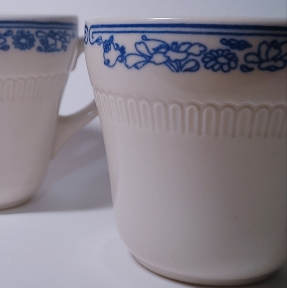 Set of 2 - Blue pattern Syracuse China Mug - Picture 3 of 5